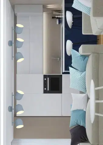 Nástěnná lampa Azuro Strip E27 matně šedá