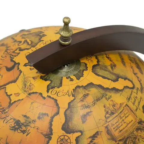 Dřevěný globus bar 94 x 51 cm T5452 Dekorhome