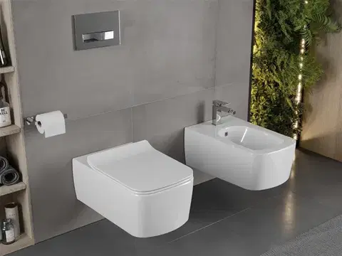 MEXEN/S Sada pro skrytou instalaci bidetu Felix B s bidetem York,  bílá 69935115500