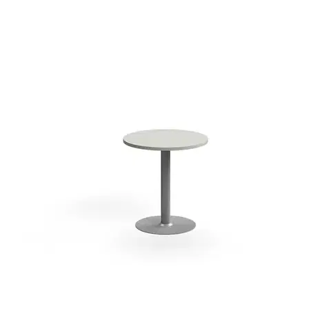 Stůl VERTICUS, Ø700x720 mm, světle šedá/stříbrná