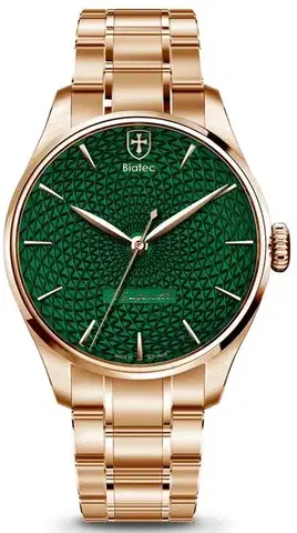 Biatec Majestic SE 01 WLD - Černý kožený řemínek z pravého aligátora