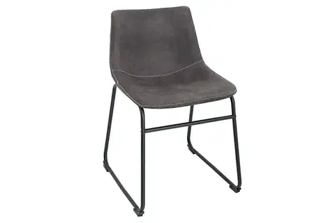 Estila Designová židle Django šedá