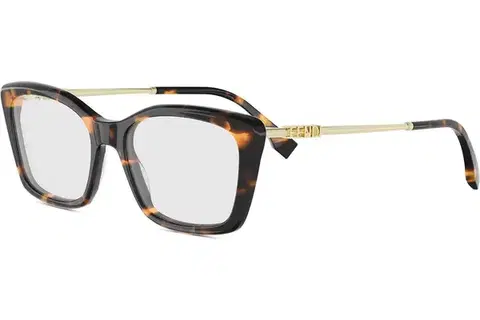 FENDI Fendigraphy Havana Rectangular Eyeglasses - ONE SIZE (53)