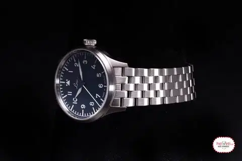 Laco Flieger Stuttgart Pro Blau 40 Automatic Steel Bracelet