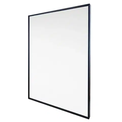 Mereo Zrcadlo hranaté, 60x80 cm, černý rám, instalace pouze na výšku CN181V