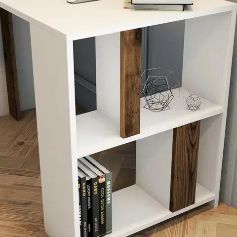 Psací stůl Lima - White, Walnut