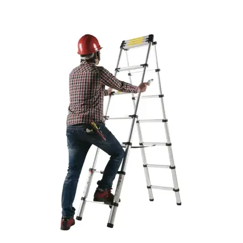 Teleskopický žebřík, 2 x 1,9 m, S