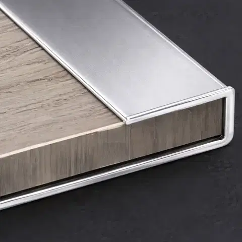 Egibi, Profil ukončující pro SPC panel na zeď silver 2,6 m, 2600 mm, šedá