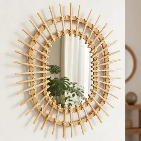 REA Nástěnné zrcadlo Boho 57CM QDJ5749 HOM-02819