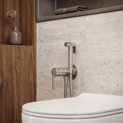 REA Podomítková bidetová baterie Grace Brush Nickel REA-B4501