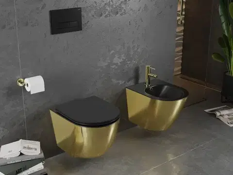 MEXEN Lena bidet, černá/zlatá 352248076 35224876