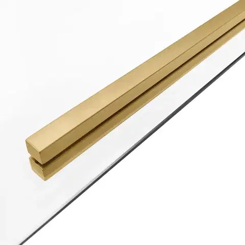 REA Sprchový kout SOLAR zlatý Brush 100x80 Bez sprchové vaničky REA-K9509