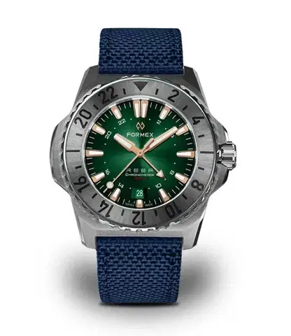 Formex Reef GMT Automatic Chronometer Green Dial with Rose Gold