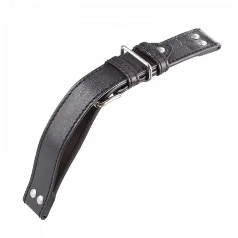Řemínek Laco Fliegerlederband - černý - 18 mm - XL - Prodloužená délka