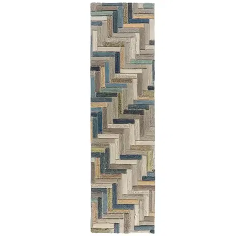 Flair Rugs, Běhoun Moda Russo Natural/Multi, 60x230, vícebarevná, chodba / předsíň