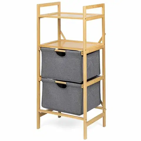 Koupelnový regál WABISABI TOWER BOX, bambusový 