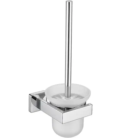 CERANO Nástěnná WC štětka Polo chrom CER-479335