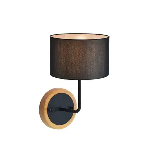 ACA Lighting Textile nástěnné svítidlo OD6508WBK