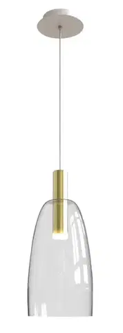 Bílo-zlatá LED závěsná lampa Modena Ledea 5W