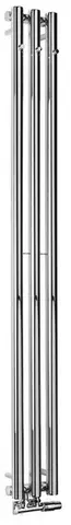 SAPHO PILON otopné těleso 196x1800, se třemi háčky pro ručník, chrom IZ126T