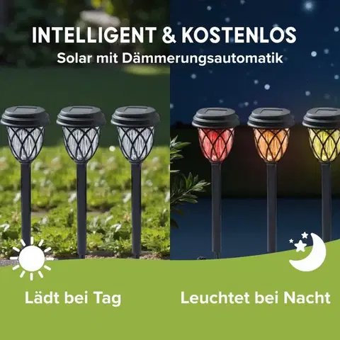 6 solárních svítidel