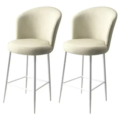 Sada barových židlí Alte Cream and White, 2 ks, 2 ks