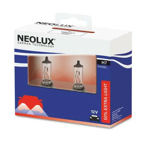 NEOLUX H7 12V 55W PX26d Extra Light +50% 2ks N499EL-2SCB