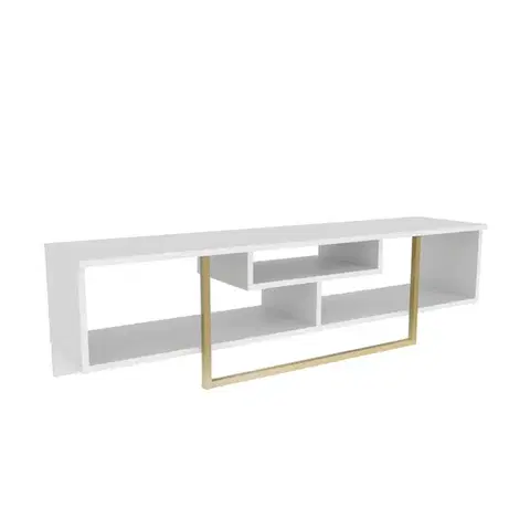 TV stolek Asal 150 - White, Gold