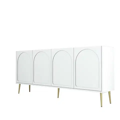 Skříňka Lyon White and Gold