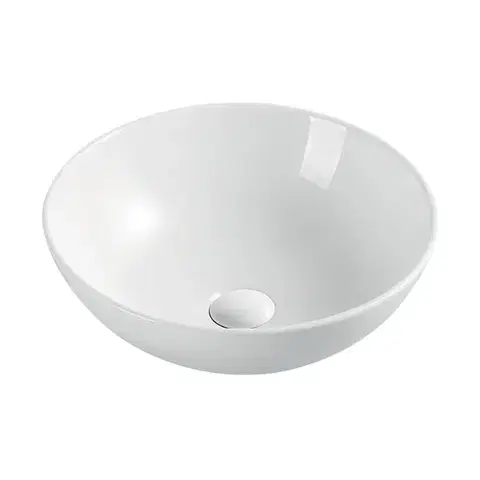 Mereo Umyvadlo na desku bez přepadu, Celie,  400x400x145 mm, kulaté, keramické pro zaslání na paletě UC404015C