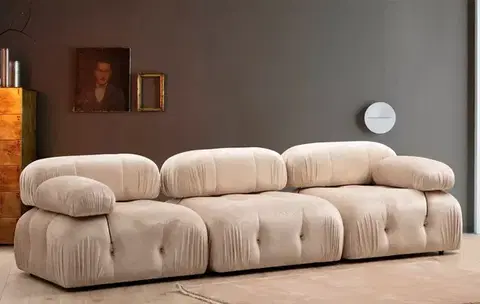 Hanah Home Křeslo BUBBLE O1 krémové
