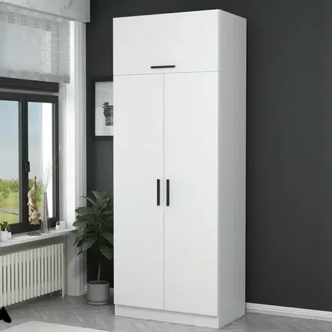 Šatní skříň Kale White - 2219