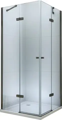 MEXEN/S ROMA sprchový kout 90x80, transparent, černá 854-090-080-70-00-02