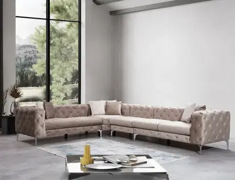 Rohová sedací souprava Como Corner Left - Beige