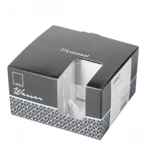 Poháry Tumbler 300 ml set 4 ks – Anno Glas Lunasol META Glass - 322123