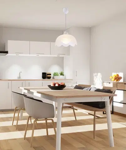 Závěsná lampa Pansy 25 1x60W e27 bílé stínidlo