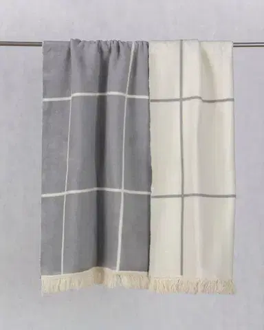 Deka Cotton Cloud 150x200 Grey&Ecru Check