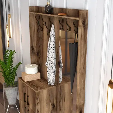 Předsíňová stěna Berlin BC - Walnut