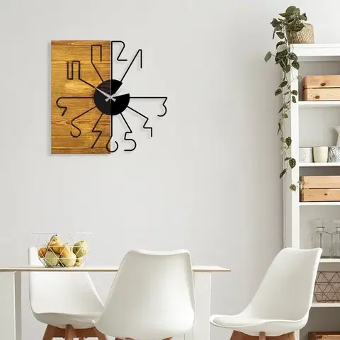 Dekorativní dřevěné nástěnné hodiny Wooden Clock 29