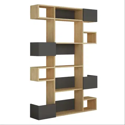 Knihovna Niho - Oak, Anthracite