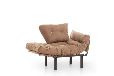 Křeslo ušák Nitta Single - Light Brown