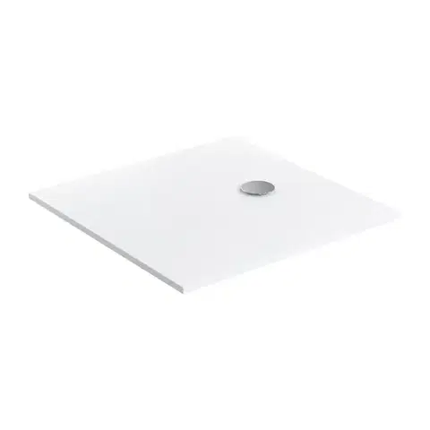 OMNIRES AQUAPURE litý mramor vanička protiskluzová, 80 x 80 cm, bílá mat AQUAPURE80-KBM