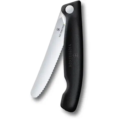 Piknikový nůž Victorinox Swiss Classic Wavy 11cm černý 6.7833.F