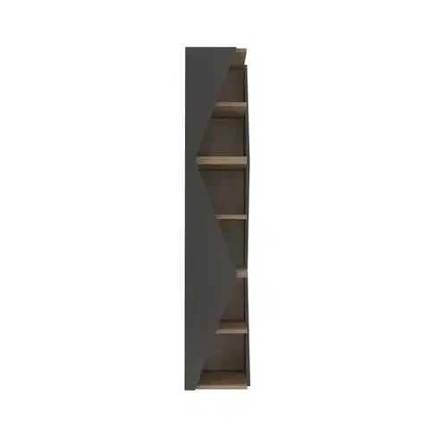 Knihovna Arrow - Black, Walnut