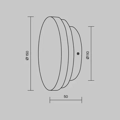 MAYTONI Nástěnné svítidlo Basic Texture 5W MOD461WL-L5BK