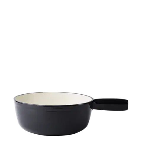 Litinový fondue hrnec smaltovaný černý ø 22 cm — Jupiter Lunasol - 601295