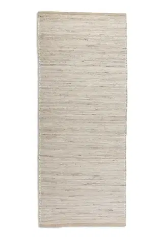 Hanse Home, Běhoun Handloom 105962 Dhaka Grey Brown, 80x200, béžová, chodba / předsíň
