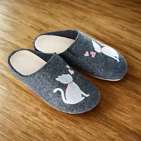Domácí pantofle Kočka