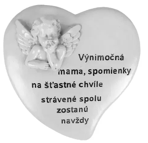 PROHOME - Srdce s andělem 19x20cm