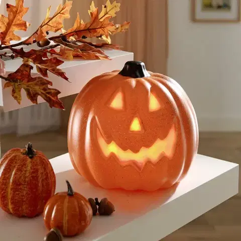 LED strašidelná dýně